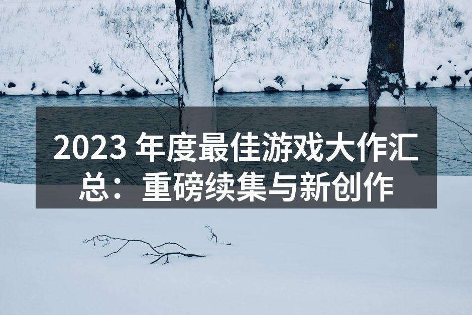 2023 年度最佳游戏大作汇总：重磅续集与新创作